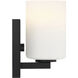 Sienna 5 inch Matte Black Bath Vanity Light Wall Light