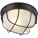 Nauticus Round Dual Mount 10 inch Black Outdoor Wall Sconce