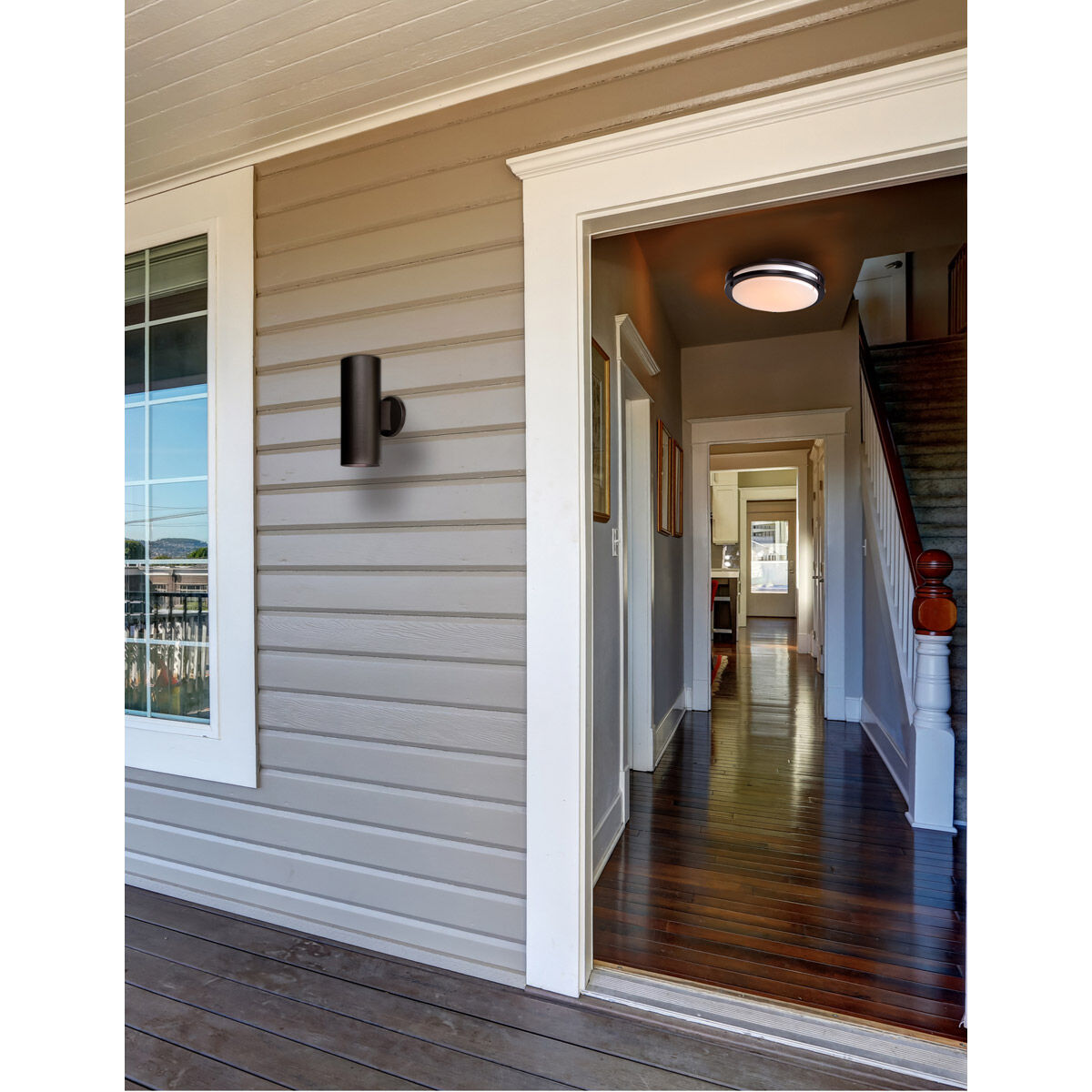 Uptown 2 Light 5 inch Bronze Wall Sconce Wall Light