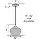Blend 12 inch Chrome Pendant Ceiling Light