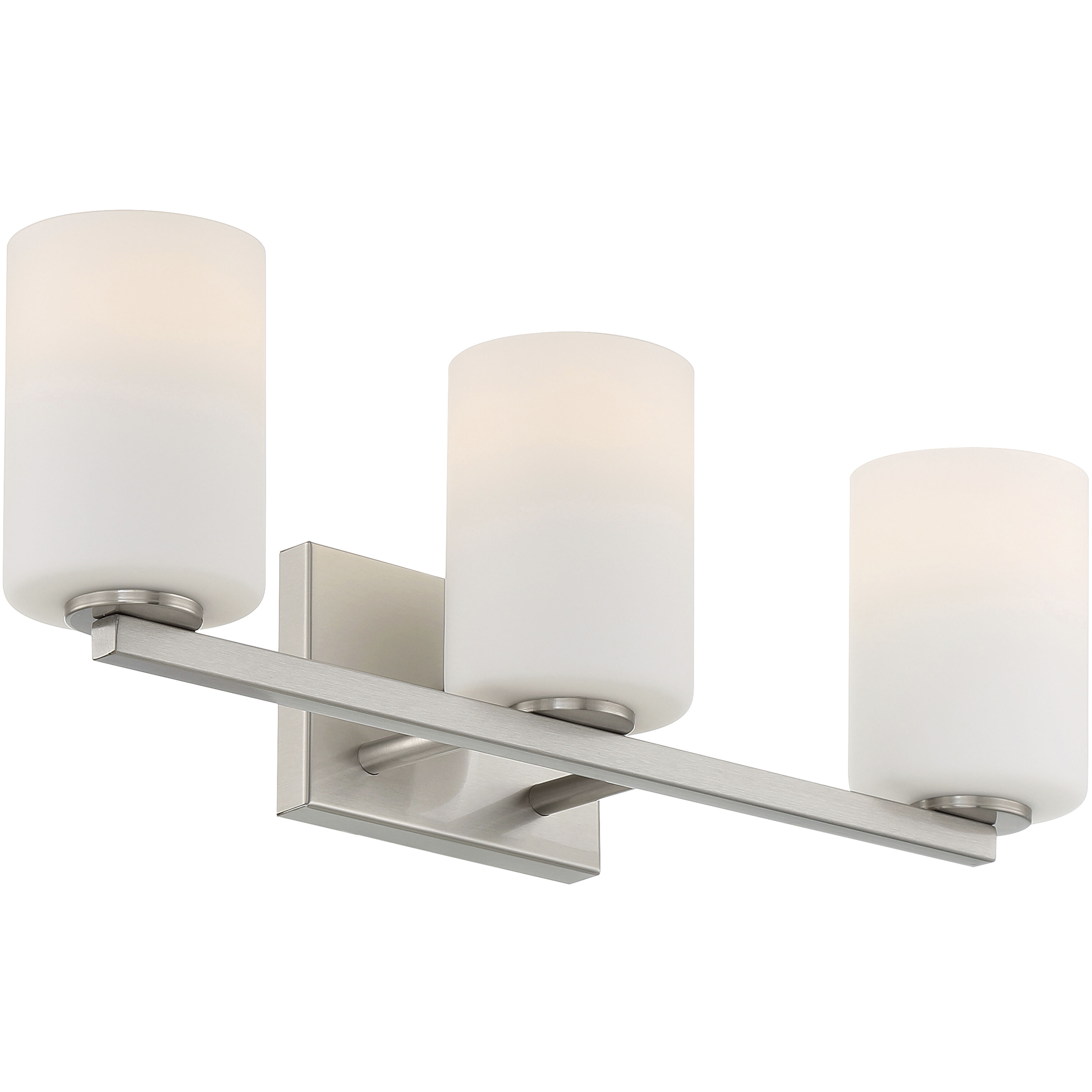 Sienna 21 inch Brushed Steel Bath Vanity Light Wall Light