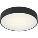 Como LED 17.75 inch Black and White Flush Mount Ceiling Light