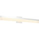 Loft LED 24 inch Chrome and Frosted Bath Vanity Wall Light