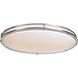 Solero Oval LED 18.25 inch Brushed Steel Flush Mount Ceiling Light