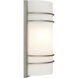Cassi 2 Light 7.5 inch Brushed Steel ADA Wall Sconce Wall Light