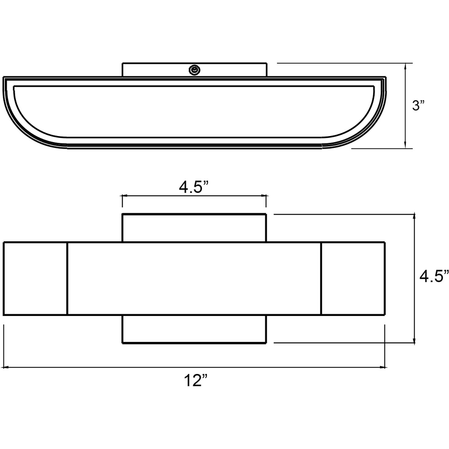 Montreal LED 5 inch Bronze Outdoor Wall Sconce