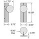 Euro LED 6 inch Gold and Opal ADA Wall Sconce Wall Light