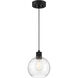 Port Nine LED 8 inch Matte Black Pendant Ceiling Light