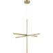 Vega 30 inch Brushed Gold Pendant Ceiling Light