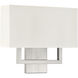 Mid Town LED 15 inch Brushed Steel Wall Sconce Wall Light