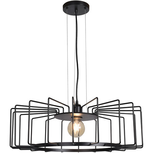 Wired LED 23 inch Black Pendant Ceiling Light