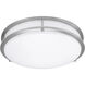 Solero II LED 12 inch Brushed Steel Flush Mount Ceiling Light