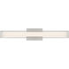 Justine 24 inch Brushed Steel Vanity/Bath Bar Wall Light