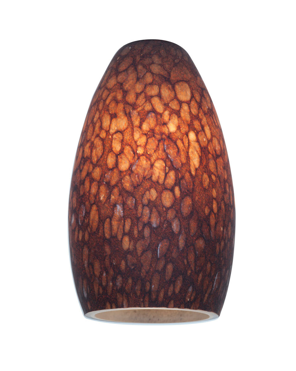 Merlot 5 inch Pendant Ceiling Light in Brown Stone