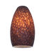 Inari Silk Glass 5 inch Pendant Glass Shade in Brown Stone