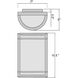 Nevis 1 Light 10.5 inch Satin Outdoor Wall Sconce