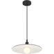 Seoul 1 Light 15 inch Black Pendant Ceiling Light