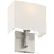 Mid Town LED 8 inch Brushed Steel Wall Sconce Wall Light
