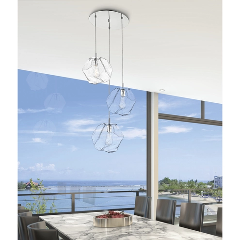Access 63127LEDDLP MSS CLR Boulder LED 23 5 Inch Mirrored Stainless access-63127leddlp-mss-clr-boulder-led-23-5-inch-mirrored-stainless
