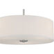 Mid Town LED 18 inch Brushed Steel Pendant / Semi-Flush Ceiling Light
