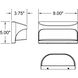 Laguna 1 Light 5 inch Black Outdoor Wall Sconce