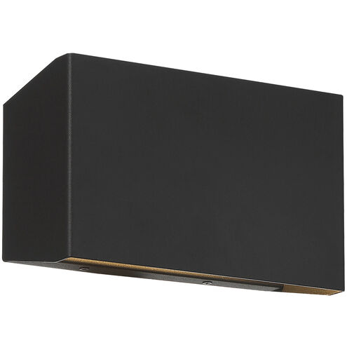 Amora LED 6 inch Black Outdoor Wall Sconce