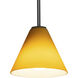Martini 1 Light 7.25 inch Oil Rubbed Bronze Pendant Ceiling Light in Amber