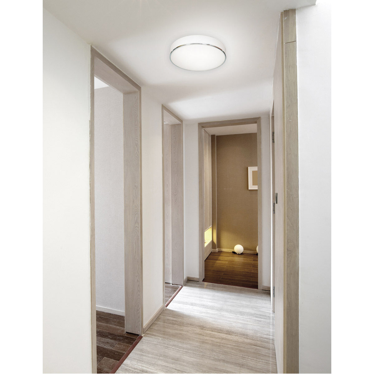 Chrome flush ceiling light on sale