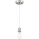 Port Nine Bare 1 Light 2.25 inch Brushed Steel Pendant Ceiling Light