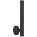 Pipeline 2 Light 1.25 inch Matte Black ADA Wall Sconce Wall Light