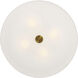 Mid Town LED 24 inch Antique Brushed Brass Flush Mount Ceiling Light