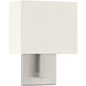 Mid Town LED 8 inch Brushed Steel Wall Sconce Wall Light