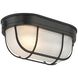 Nauticus Dual Mount 1 Light 6 inch Black Outdoor Wall Sconce
