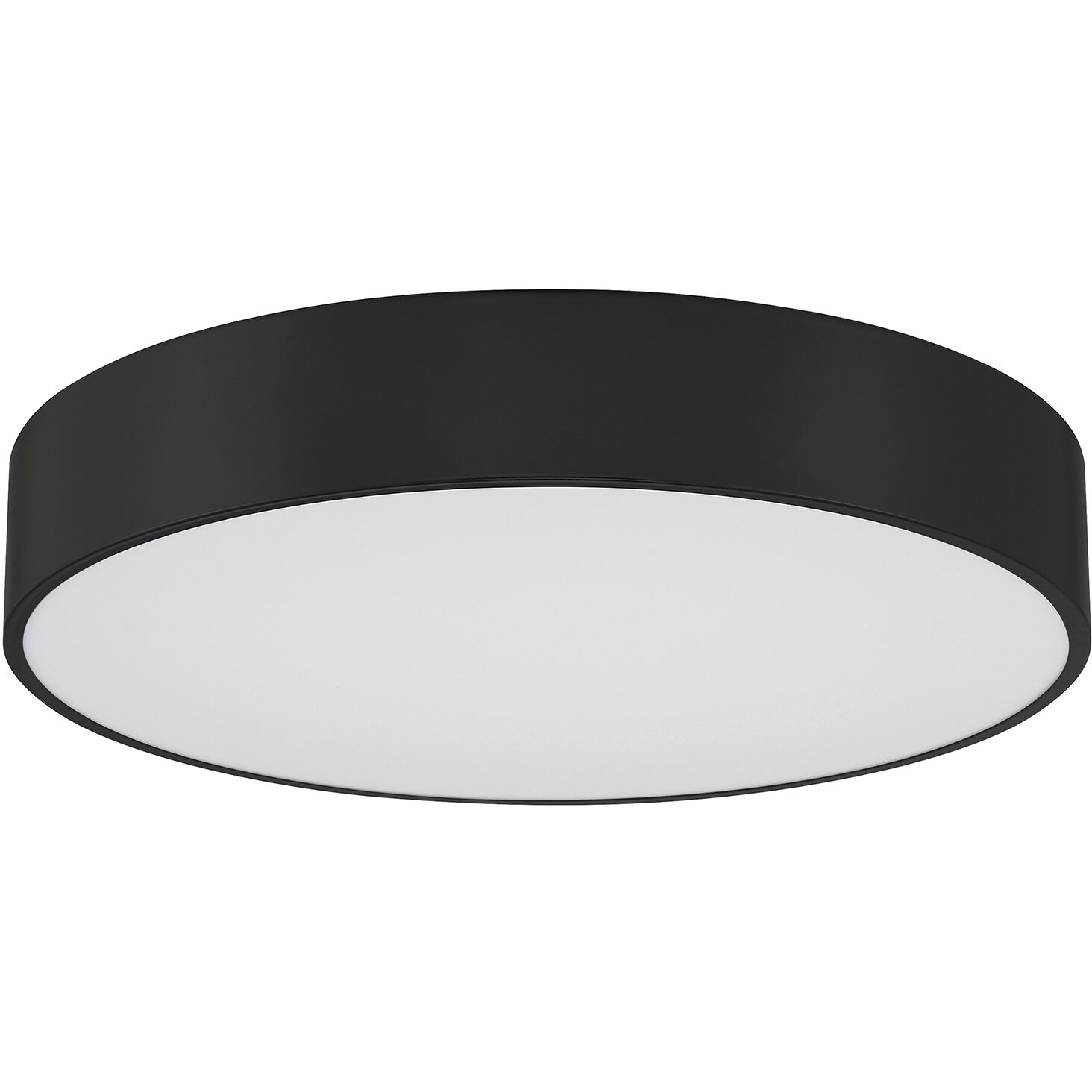 Como LED 13.75 inch Black and White Flush Mount Ceiling Light