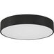 Como LED 13.75 inch Black and White Flush Mount Ceiling Light
