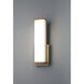 Citi Solo 4.5 inch Antique Brushed Brass Vanity/Bath Bar Wall Light