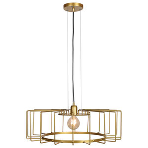 Wired LED 23 inch Gold Pendant Ceiling Light