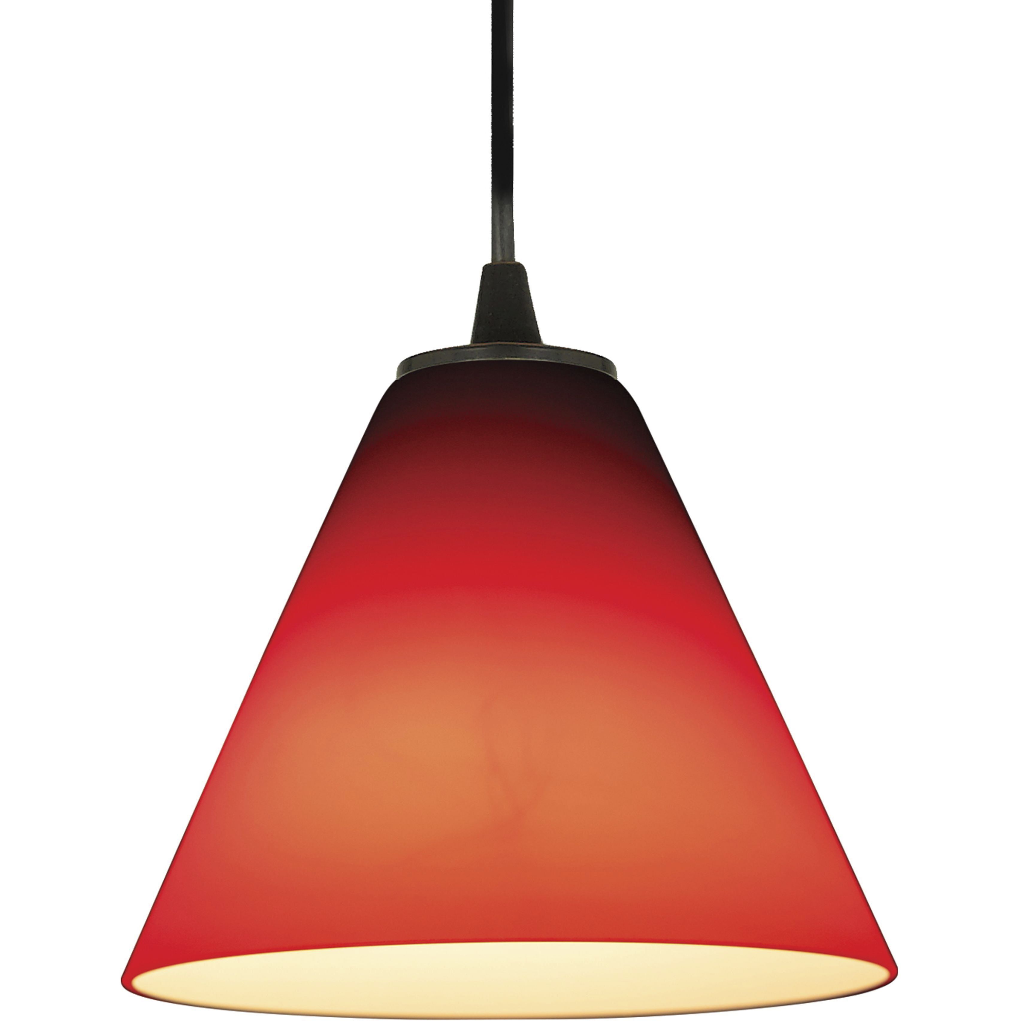 Martini LED 7 inch Oil Rubbed Bronze Pendant Ceiling Light in Red