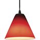 Martini LED 7 inch Oil Rubbed Bronze Pendant Ceiling Light in Red