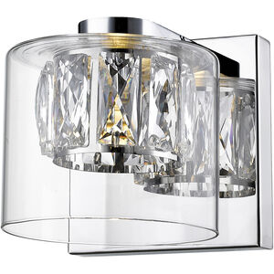 Private Collection LED 5 inch Mirrored Stainless Steel Vanity Light Wall Light