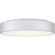 Como LED 17.75 inch Satin and White Flush Mount Ceiling Light