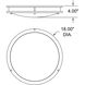 Solero III LED 18 inch Bronze Flush Mount Ceiling Light