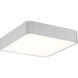 Granada LED 19.75 inch Satin and White Flush Mount Ceiling Light