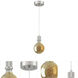 Port Nine Bare G40 LED 2.25 inch Brushed Steel Pendant Ceiling Light