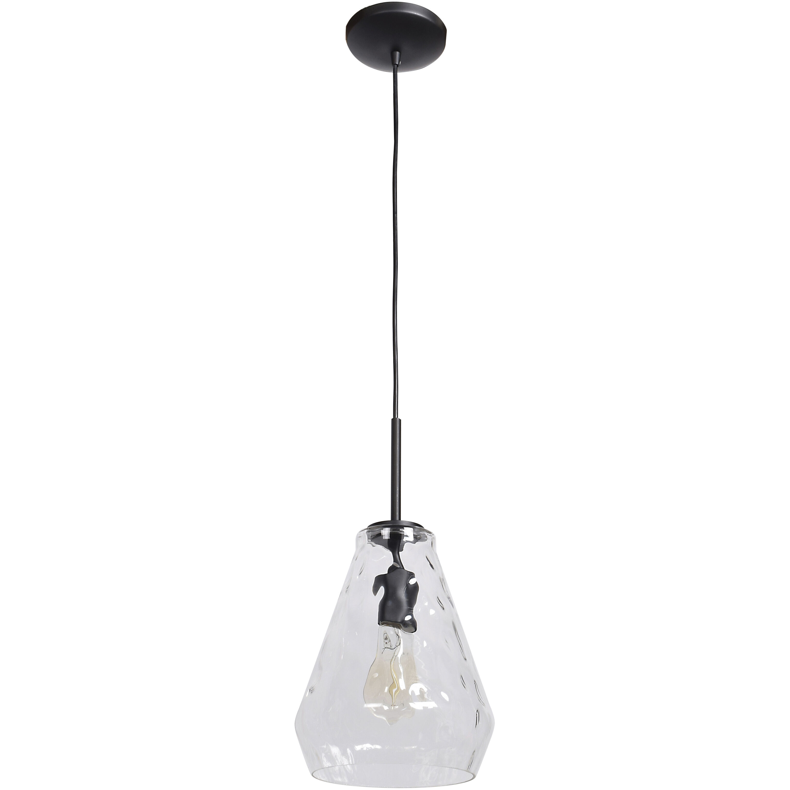 Simplicite LED 9 inch Black Pendant Ceiling Light