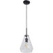 Simplicite LED 9 inch Black Pendant Ceiling Light