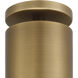 Pint Indoor 1 Light 4.5 inch Antique Brushed Brass Semi Flush Ceiling Light