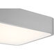Granada LED 19.75 inch Satin and White Flush Mount Ceiling Light