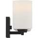 Sienna 21 inch Matte Black Bath Vanity Light Wall Light