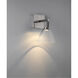 Port Nine LED 8 inch Brushed Steel Wall Sconce Wall Light in Clear